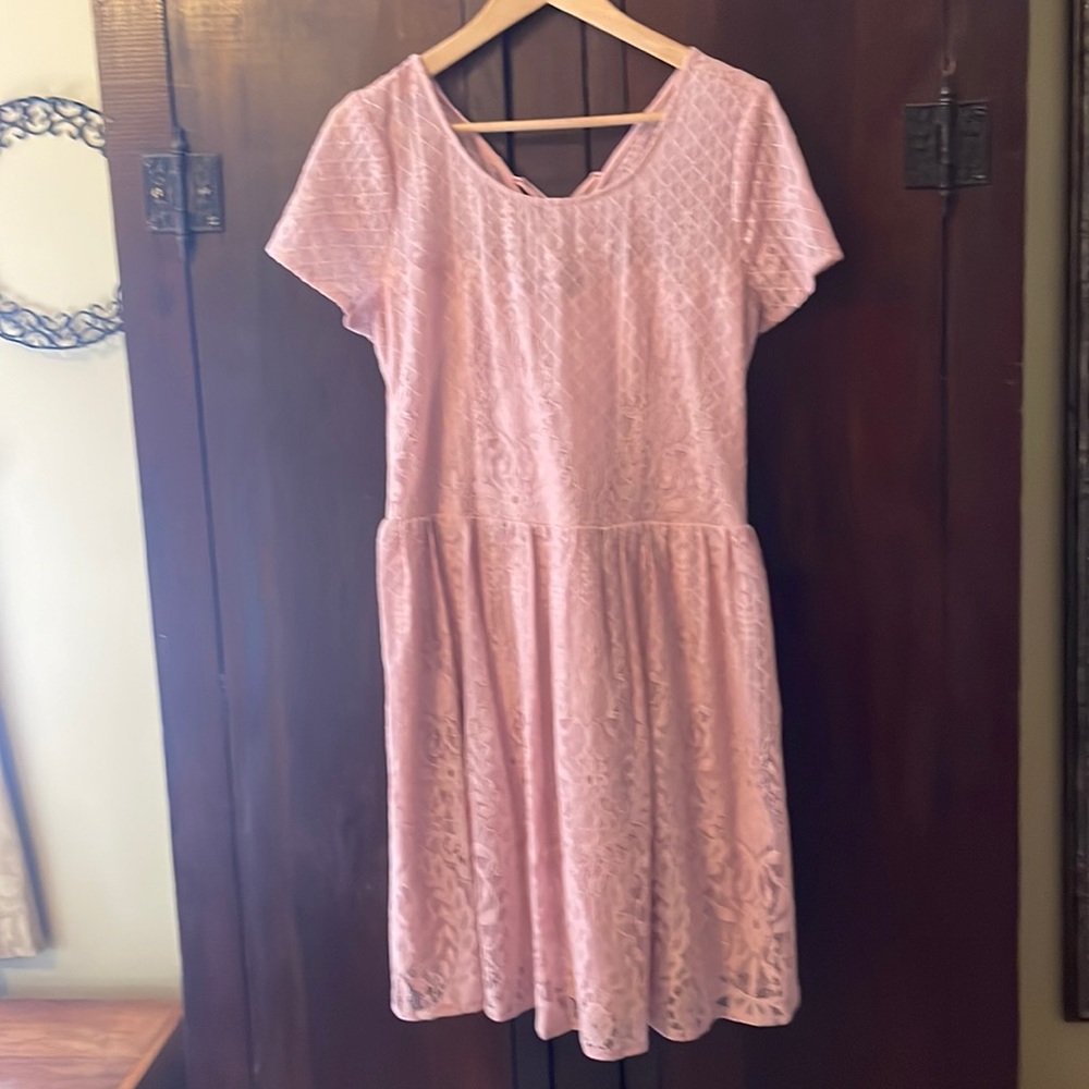 Pink Lace Women’s Dress 2XL